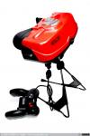1468 - Videoconsola Nintendo Virtual Boy. Visor 3D estereoscópico LED tonos rojo 1x224px (real) y 384x224px (mecánico) (1), 1995