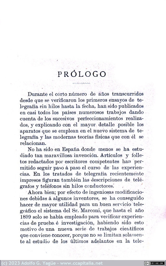 1668 - Aplicaciones de las Oscilaciones Hertzianas Telegrafía y Telefonía sin hilos conductores. Isidro Calvo (3), 1900