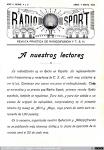 1716 - A nuestros lectores. Radio Sport. Número 4 y 5 (2), 1924