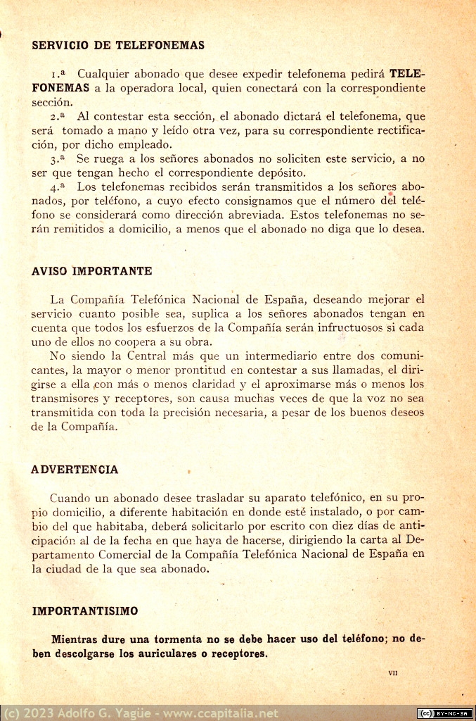 1735 - Compañía Telefónica Nacional de España. Lista de abonados al Telefóno. Instrucciones para las Guías de Madrid (4), 1926