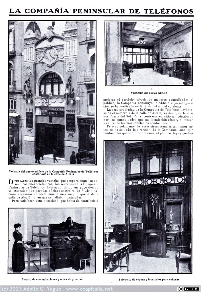 1741 - La Compañía Peninsular de Telefónos (1), 1911