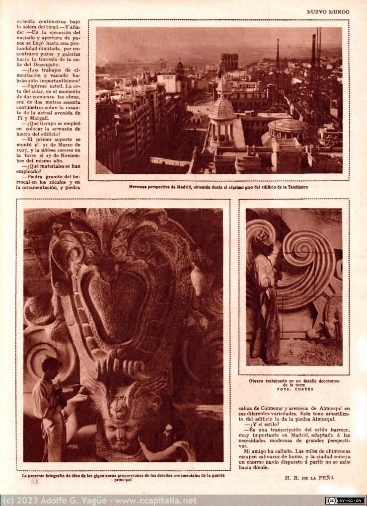 1758 - El Rascacielos de la Telefónica. Nuevo Mundo (2), 1929