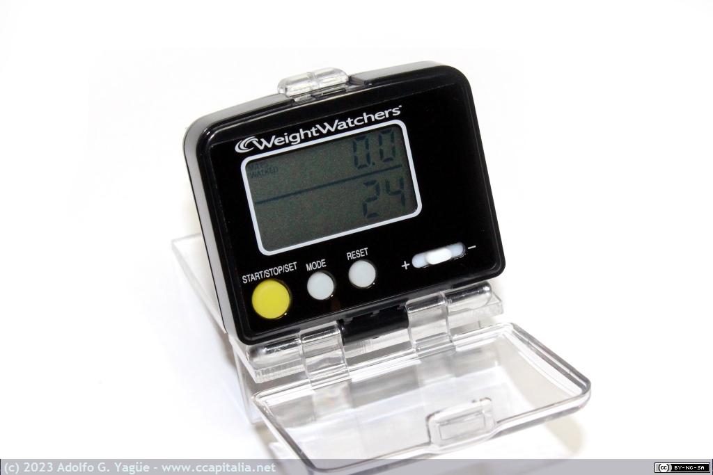 1774 - Podómetro electrónico Weight Watchers con sensor de pasos mecánico (1), 2002