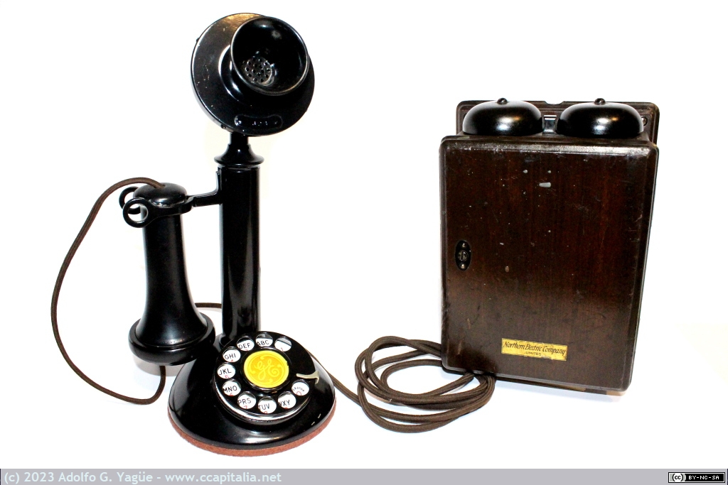 1779 - Teléfono Northern Electric N50-AL y caja de sonería Northern Electric 295 (4), 1921