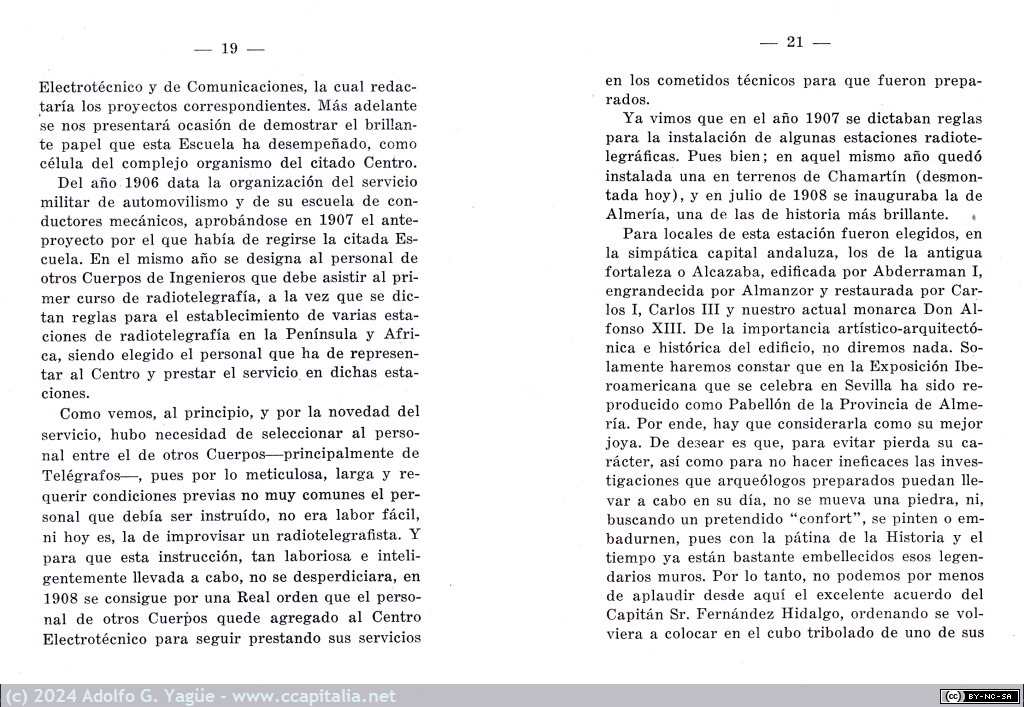 1846 - Compendio Historico del Centro Electrotécnico de Comunicaciones 1904-1929. Benigno Pereda del Rio (7), 1930