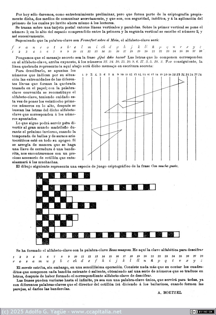 1964 - La Escritura Secreta. Blanco y Negro. Octubre (2), 1899