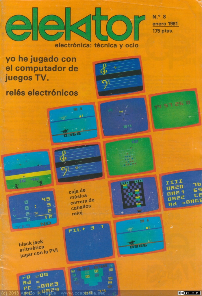 546 - Yo he jugado con el computador de Juegos TV. Elektor número 8 (1), 1981
