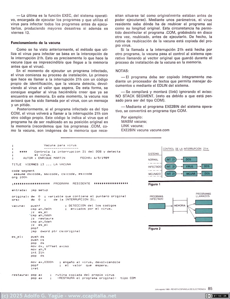 1971 - Una vacuna de urgencia contra el virus Viernes 13. Enrique Martín y José M. Algulo. REDE (2), 1989