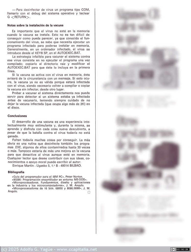 1971 - Una vacuna de urgencia contra el virus Viernes 13. Enrique Martín y José M. Algulo. REDE (4), 1989