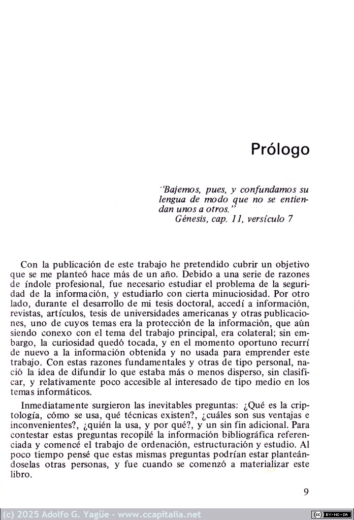 1992 - Protección de la Información. Diseño de criptosistemas informáticos. Amador Rodríguez Prieto (2), 1985