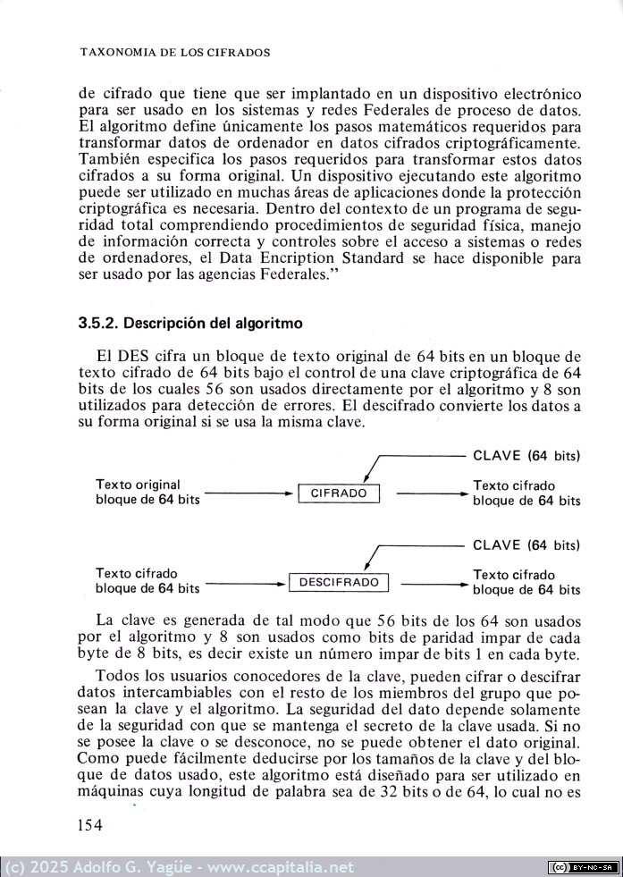 1992 - Protección de la Información. Diseño de criptosistemas informáticos. Amador Rodríguez Prieto (6), 1985