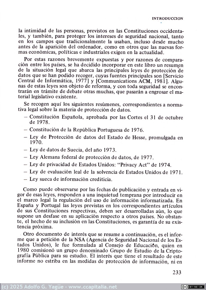 1992 - Protección de la Información. Diseño de criptosistemas informáticos. Amador Rodríguez Prieto (8), 1985