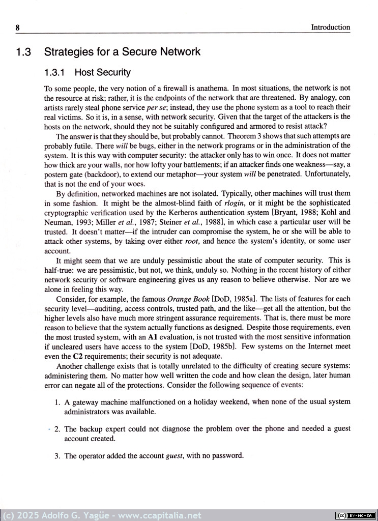 1503 - Firewalls and Internet Security. Repelling the Willy Hacker. William R. Cheswick y Steven M. Bellovin. AT&T (7), 1994