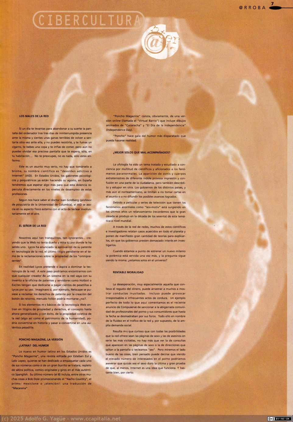 1974 - @RROBA número 1. Revista de usuarios de Internet especializada en hacking, cracking, malware, etc (3), 1997