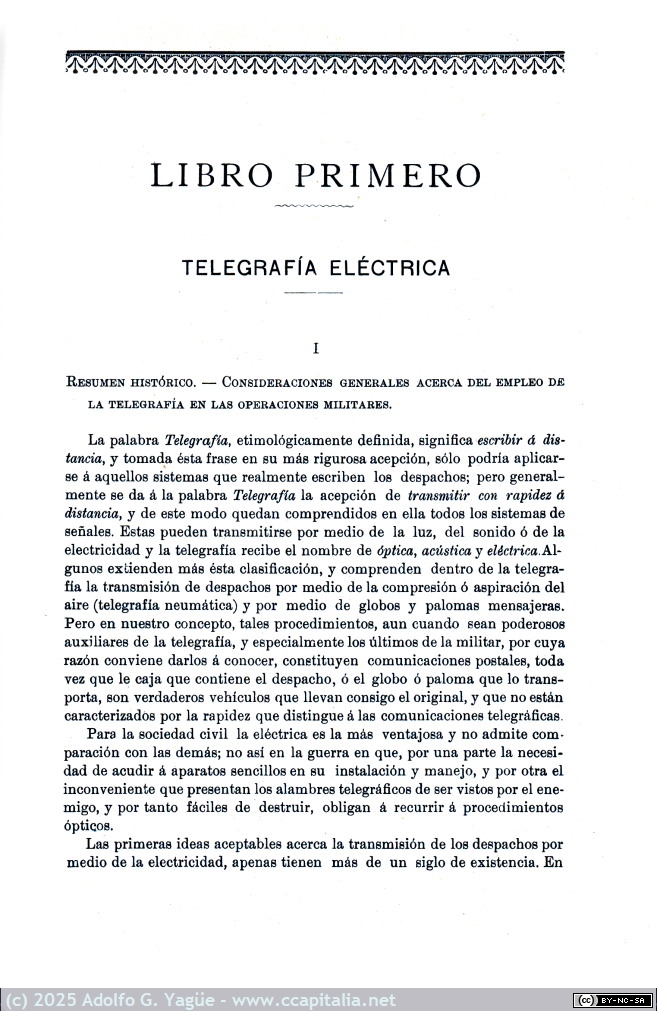 1983 - Telegrafía militar. Carlos Banús y Tomas. 2ª Edición (3), 1897