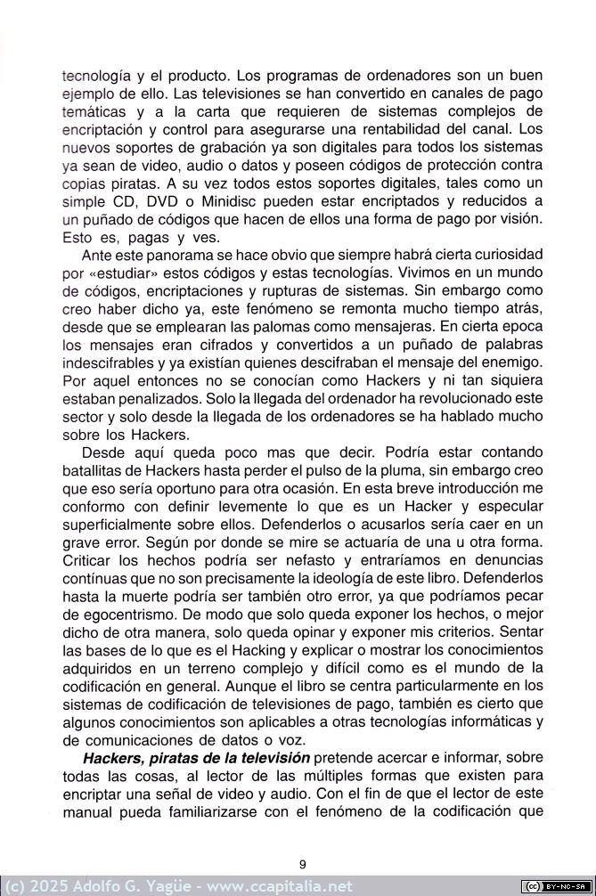 1820 - Hackers, piratas tecnológicos (Sistemas de Codificación). Claudio Hernández (6), 1998