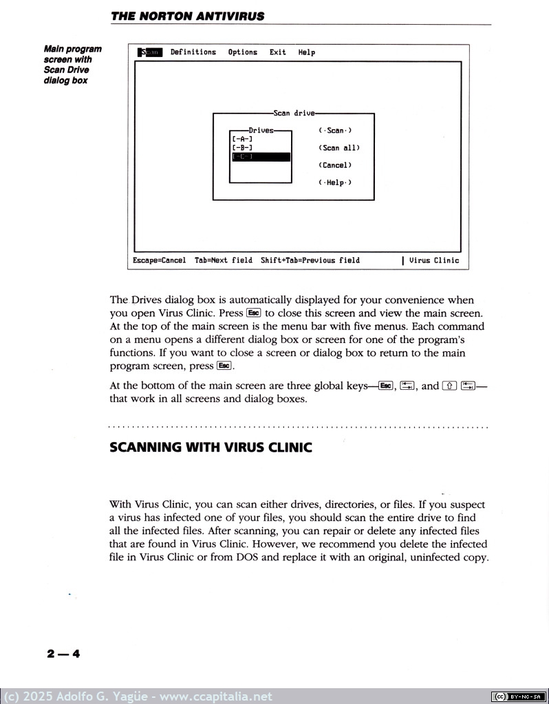 1617 - Manual de usuario The Norton Antivirus v.1.0 (4), 1990