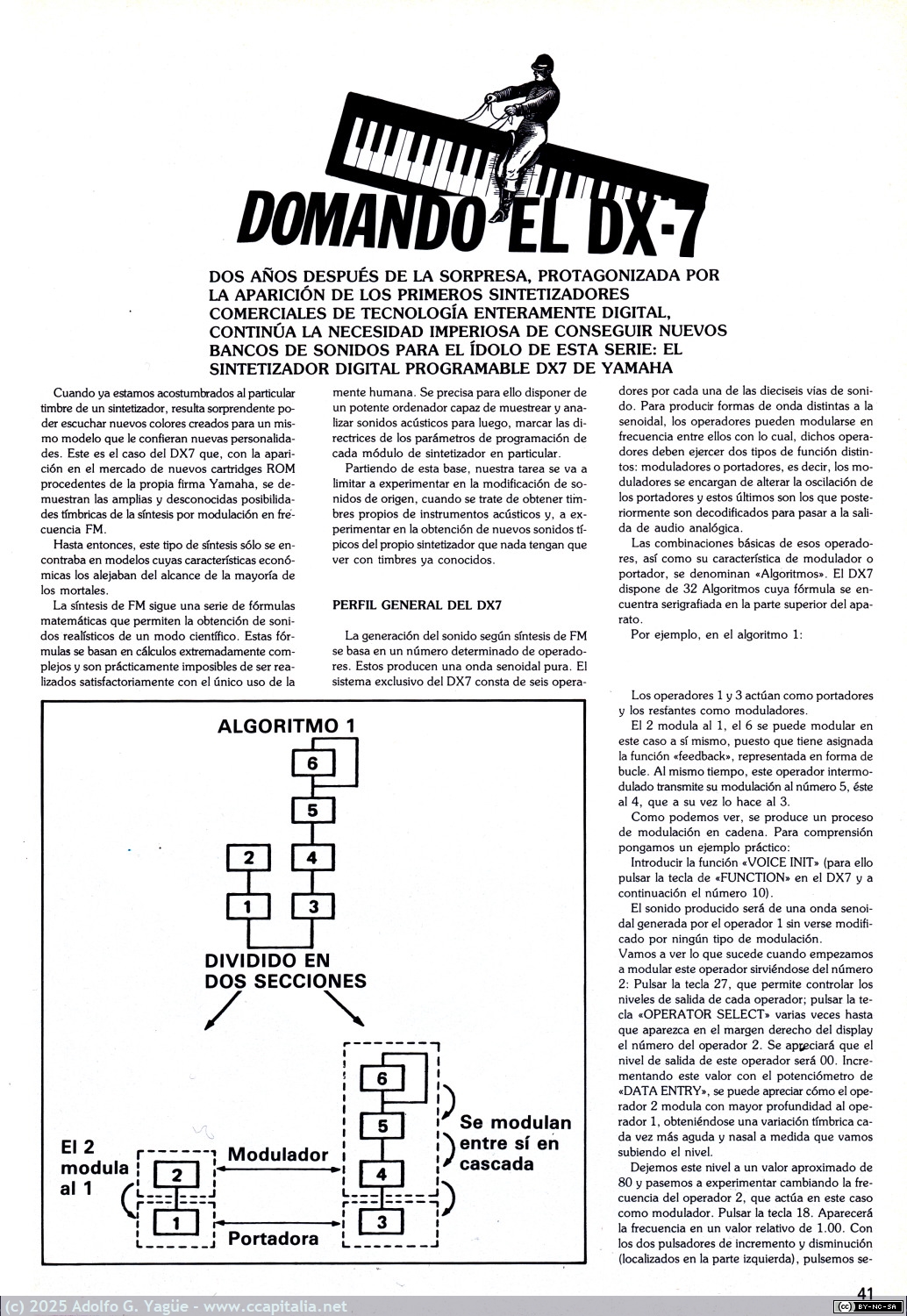 2018 - Música y Tecnología. Domando el DX-7. Juanjo Tortosa (7), 1986
