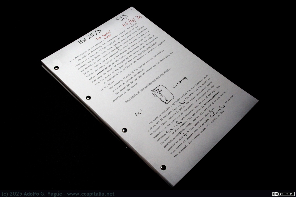 2003 - Turing's Treatise on the Enigma. Alan Turin. Facsímil (1), 1939-1942