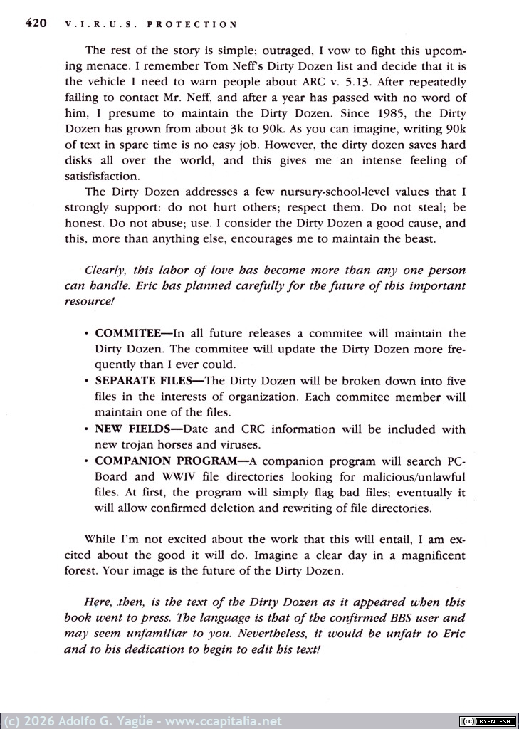 1787 - V.I.R.U.S. PROTECTION. Vital Information Resources Under Siege. Pamela Kane (3), 1989