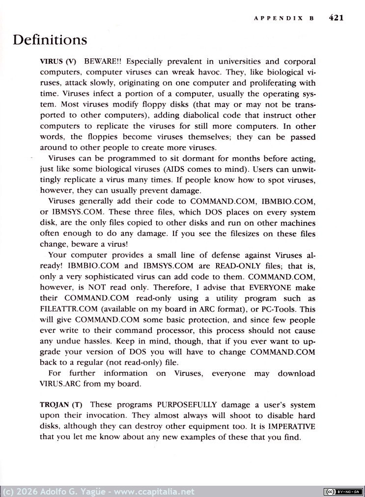 1787 - V.I.R.U.S. PROTECTION. Vital Information Resources Under Siege. Pamela Kane (4), 1989