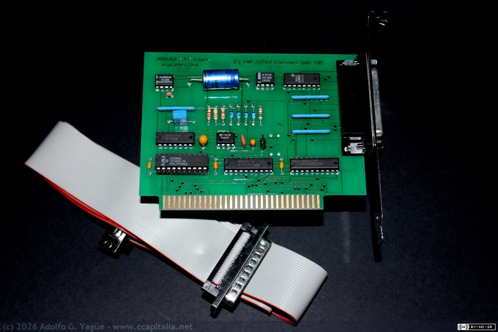 1786 - Tarjeta Crypto-Programmer ISA-8 para programar claves en el dongle Hardlock E-Y-E (4), 1989