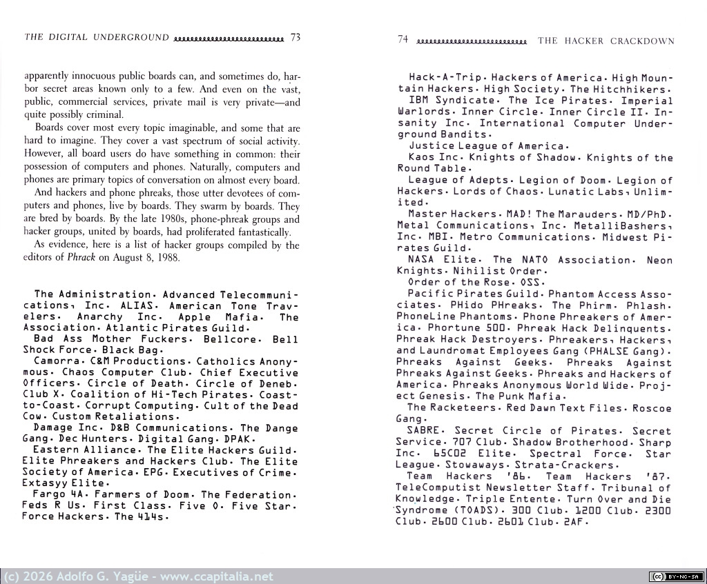 1990 - The Hacker Crackdown. Bruce Sterling (2), 1992