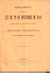 1670 - Reglamento apertura al servicio público de las estaciones telegráficas de las compañías de ferro-carriles (1), 1882