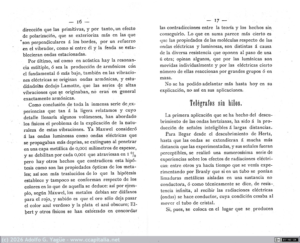 1351 - Telégrafos sin hilos, breves noticias. Rodrigo Sanjurjo. Catedrático Física Instituto del Cardenal Cisneros (7), 1902
