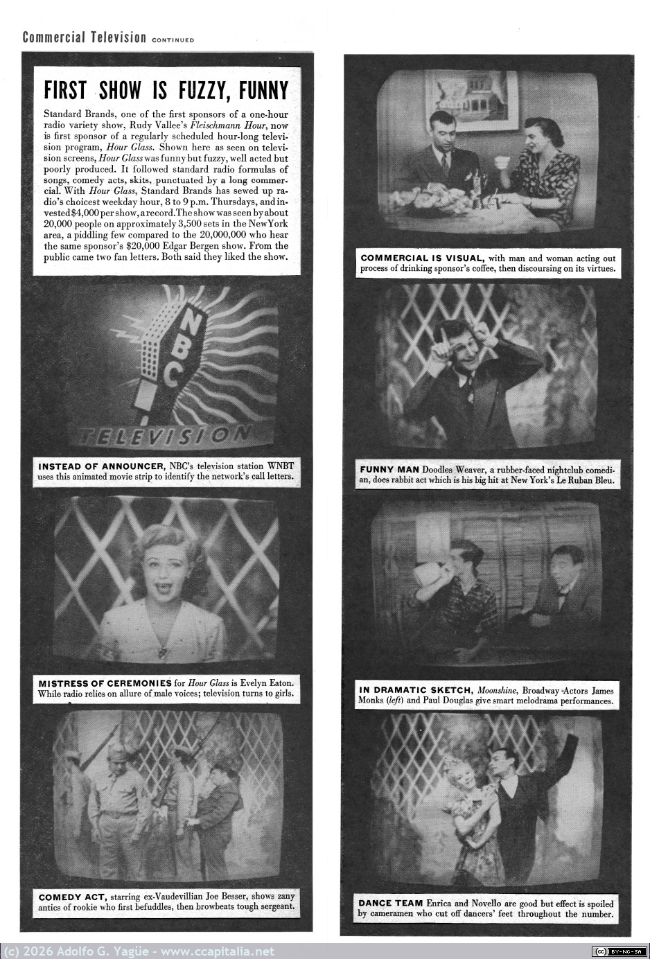 1790 - Commercial Television. DuMont Television Network y NBC. Revista LIFE (2), 1947