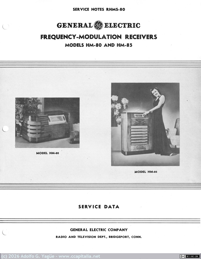 1698 - General Electric HM-80 y HM-85. Primer receptor FM según patente de Armstrong y banda original (42-50Mhz) (1), 1940