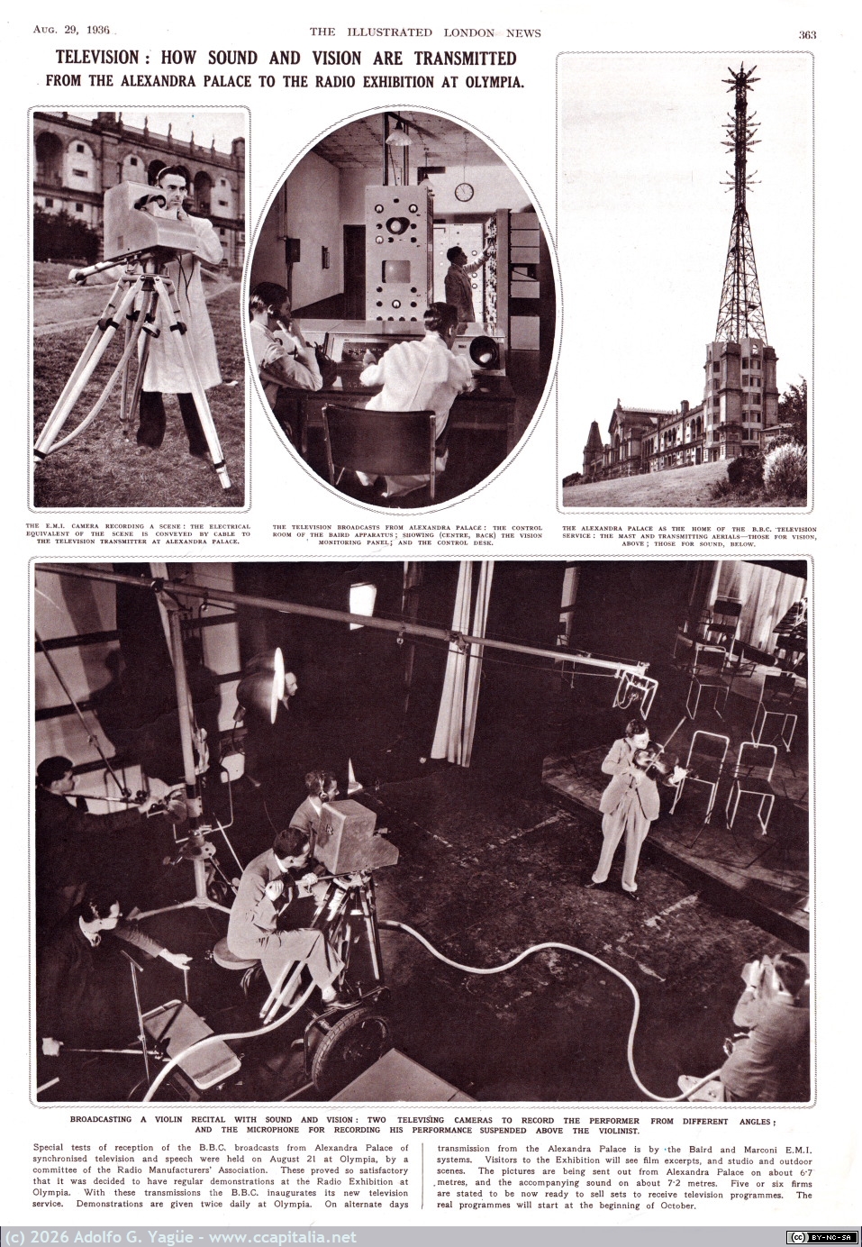 1865 - Television: How sound and vision are trasmitted. The Illustred London News, 1936