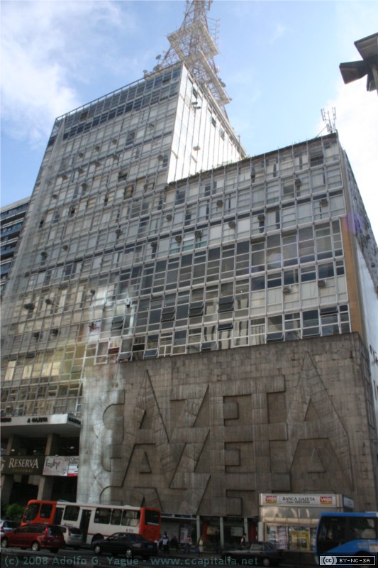 Edificio Gazeta en la Avenida Paulista