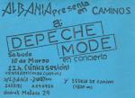 Flyer Depeche Mode Live @ Escuela Caminos, 1984